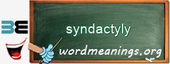 WordMeaning blackboard for syndactyly